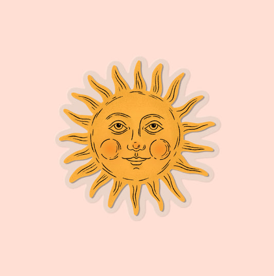 Transparent Sun Sticker