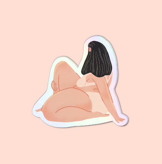 Holographic Sticker - Lady
