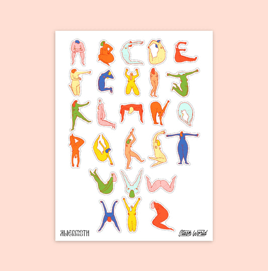 Nudie Letters Sticker Sheet - Stashworld Collaboration